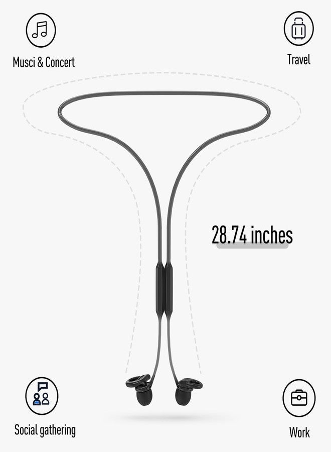 Hearprotek Earplug Lanyard Magnetic Connector Cord for Ear Plugs, Safety Tug-Resistant Safety Earplugs Link Cord,Flexible Silicone Lanyard Compatible with Most Ear Plugs - Image 2